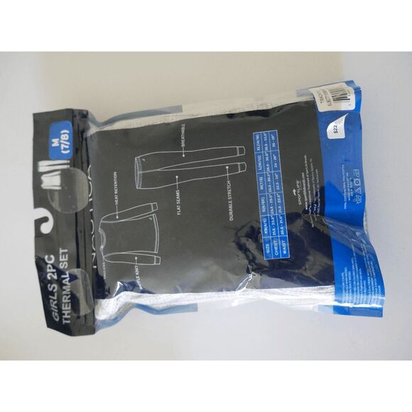 Nautica Girls Thermal Base Layer Set Gray M (7/8) - Picture 6 of 6